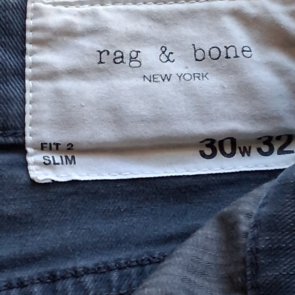 Rag & Bone Men's Slim Fit Jeans - Dark Blue